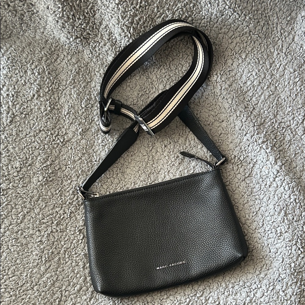 Marc Jacobs Black Leather Crossbody Purse